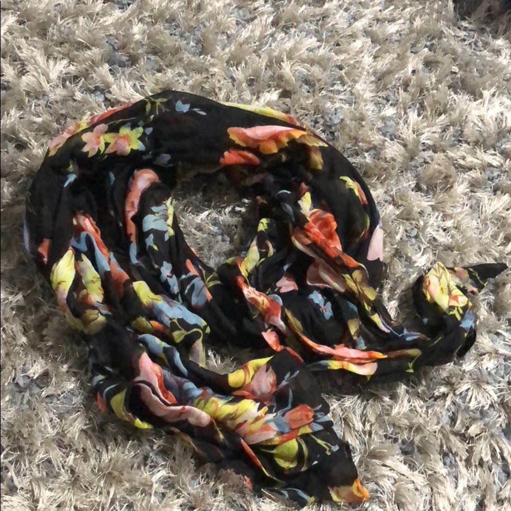 Floral Print Scarf